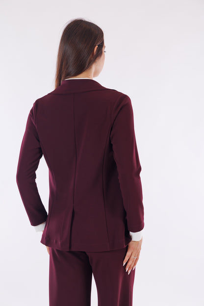 Giacca crêpe taglio a vivo