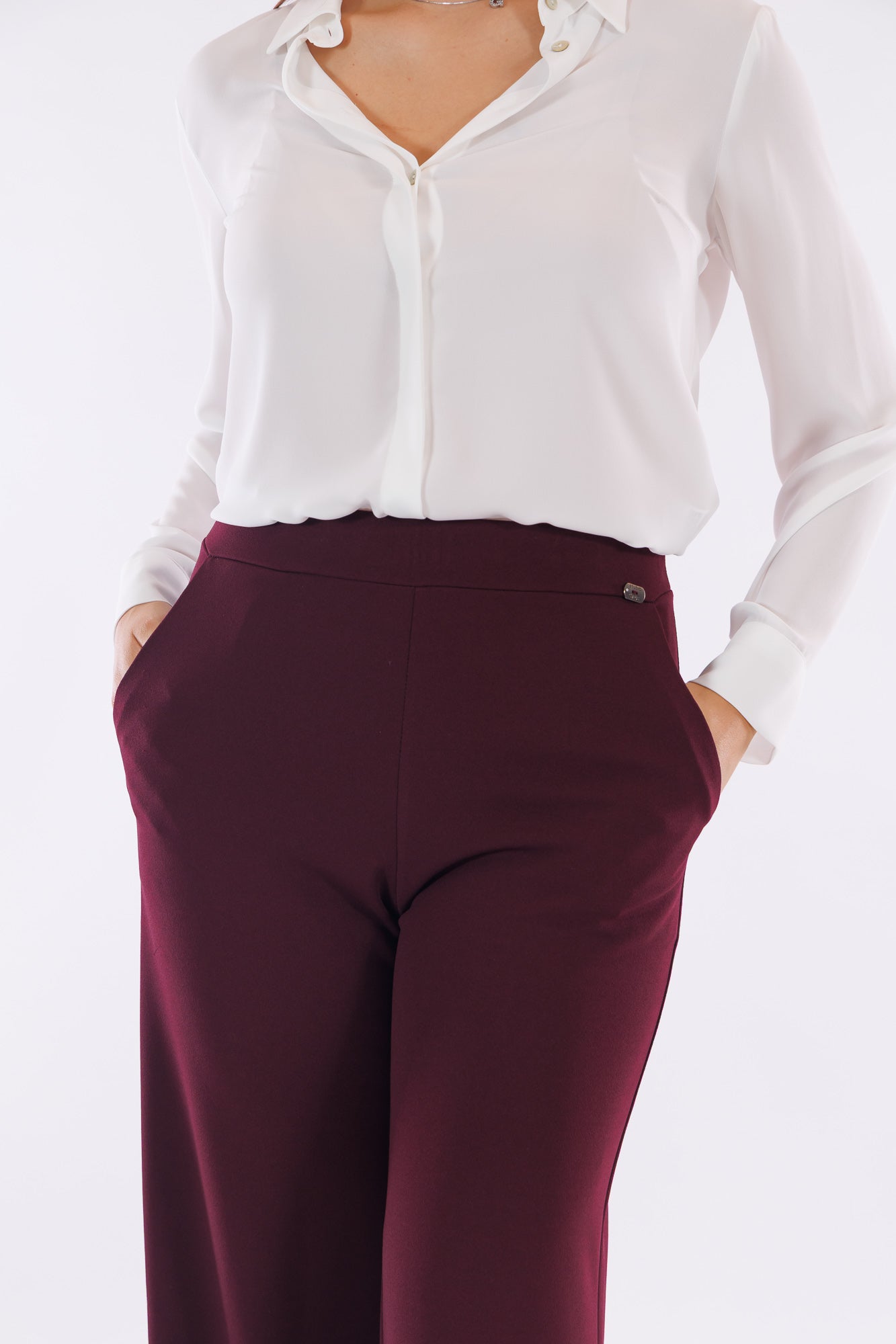 Pantalone ampio crêpe