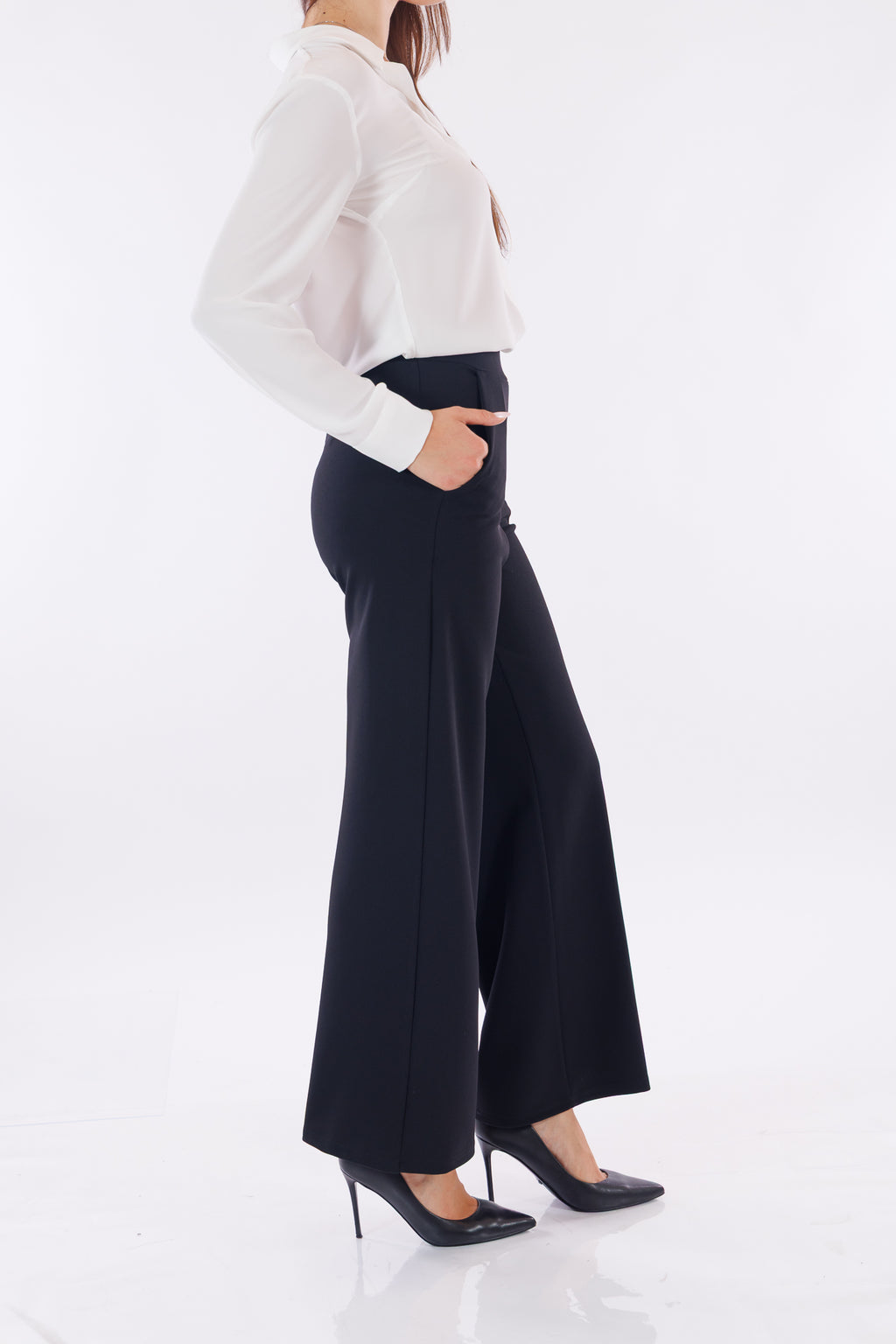 Pantalone ampio crêpe