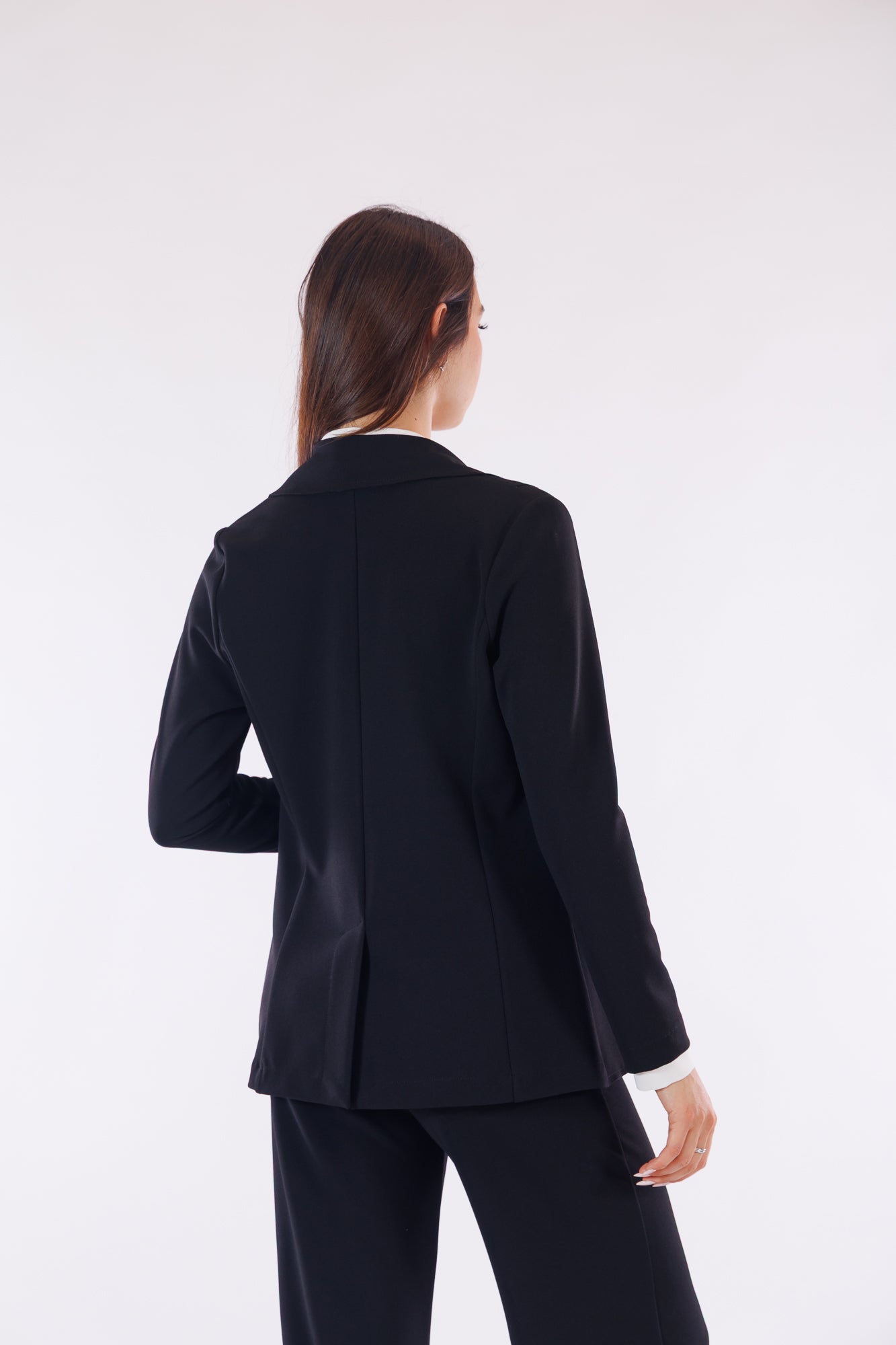 Giacca crêpe taglio a vivo