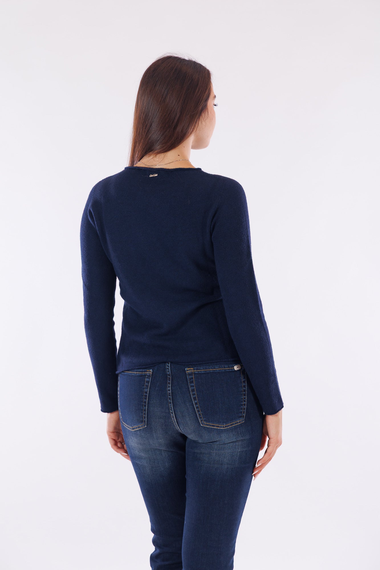 Jeans slim fit frangette