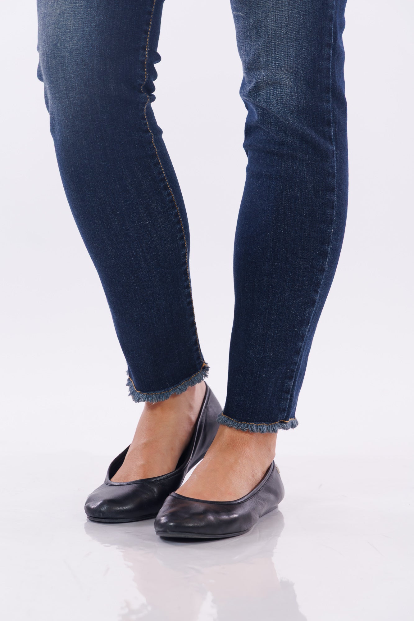 Jeans slim fit frangette