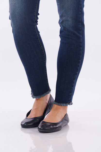 Jeans slim fit frangette