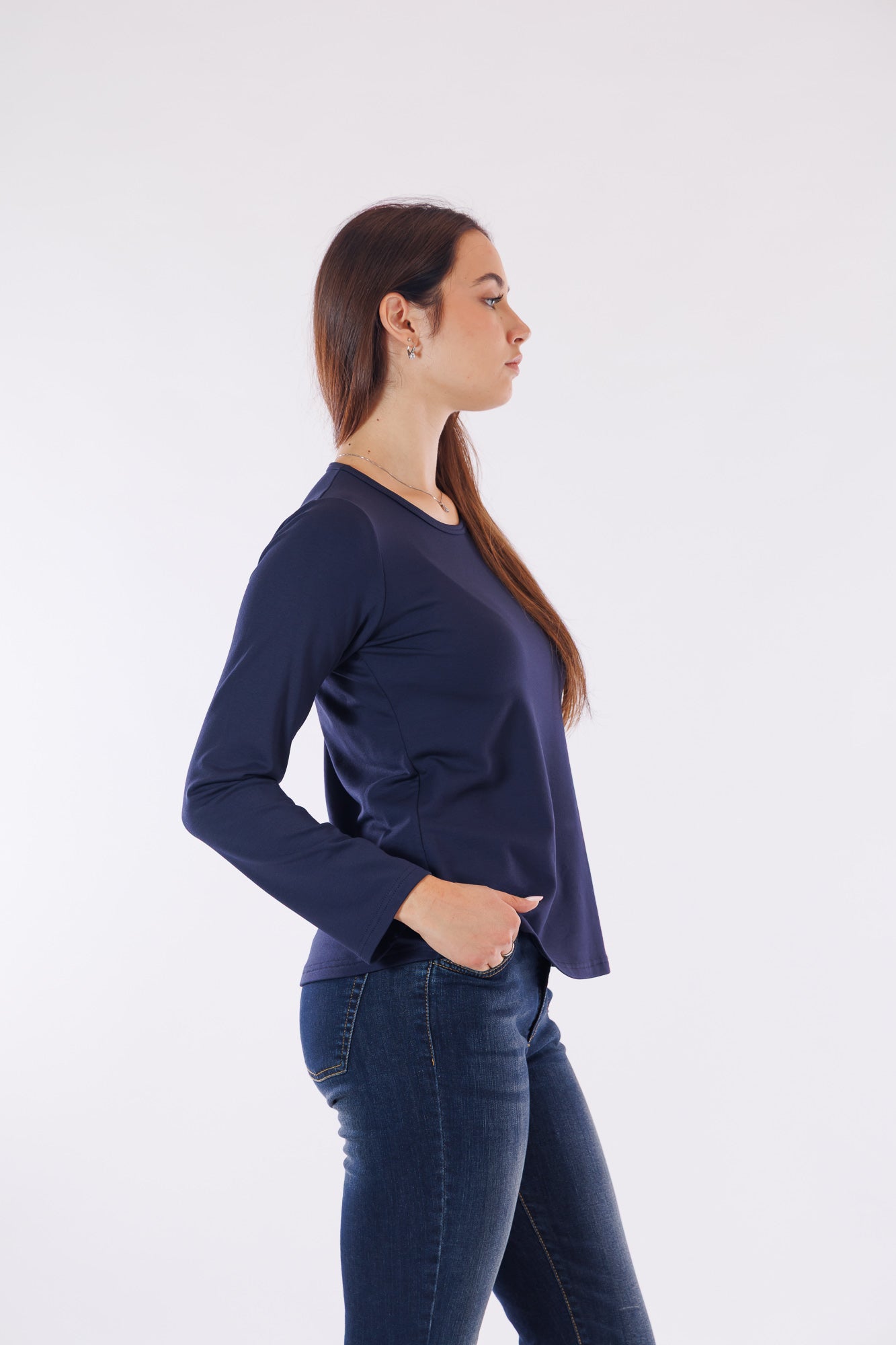 Maglia felpa garzata