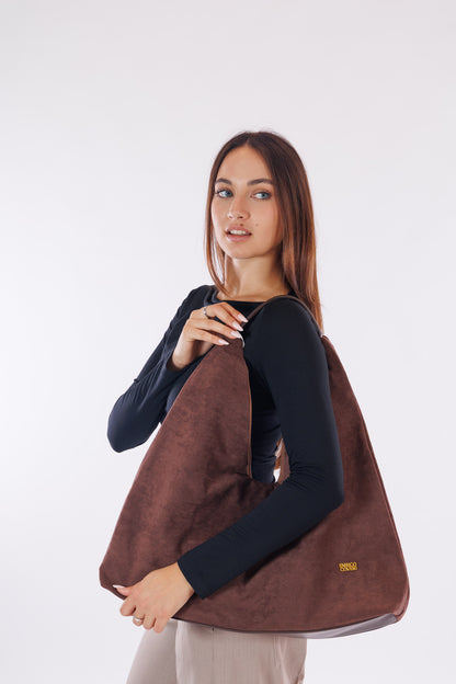 Hobo bag suede