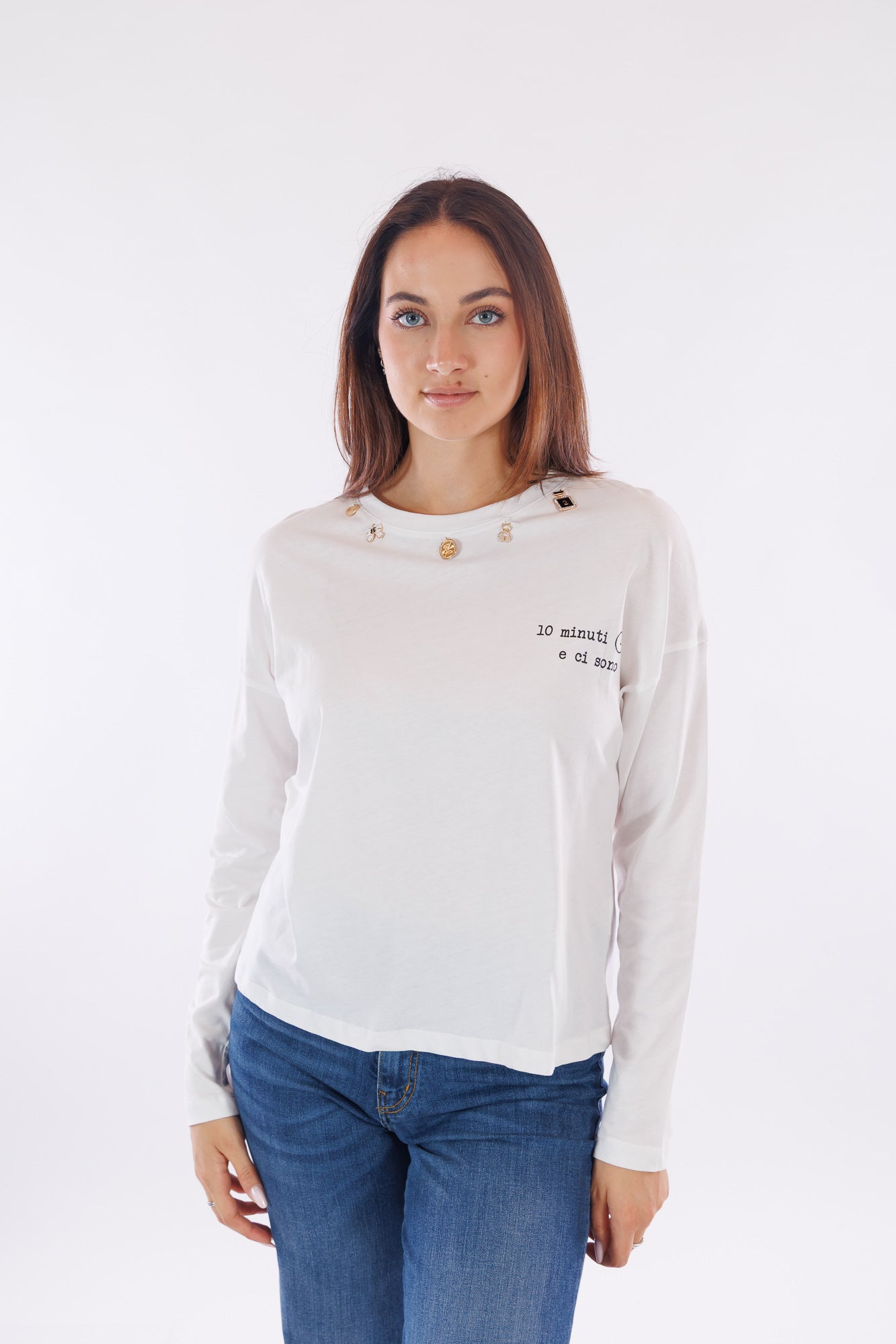 T-shirt charms maniche lunghe