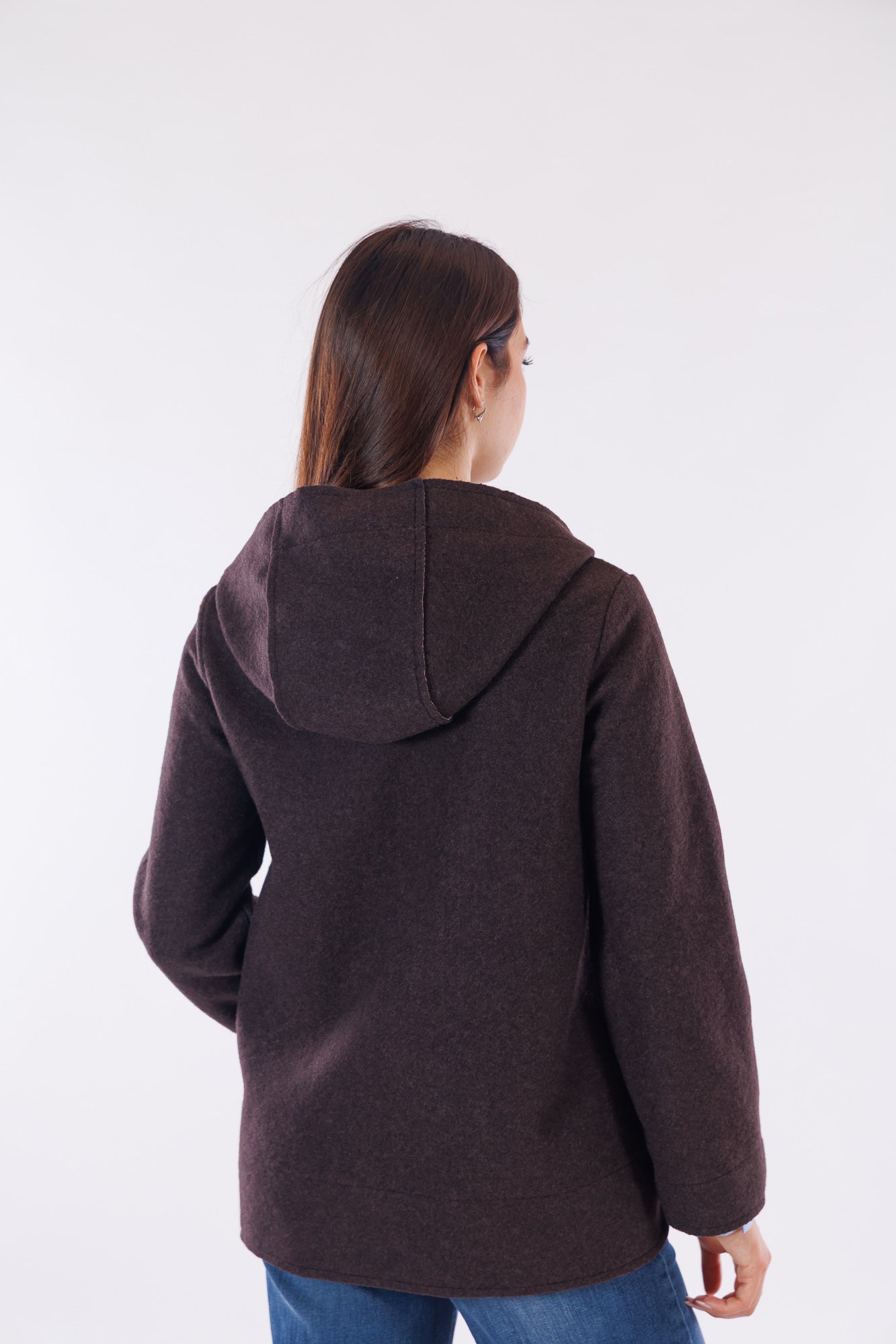 Giacca zip e cappuccio