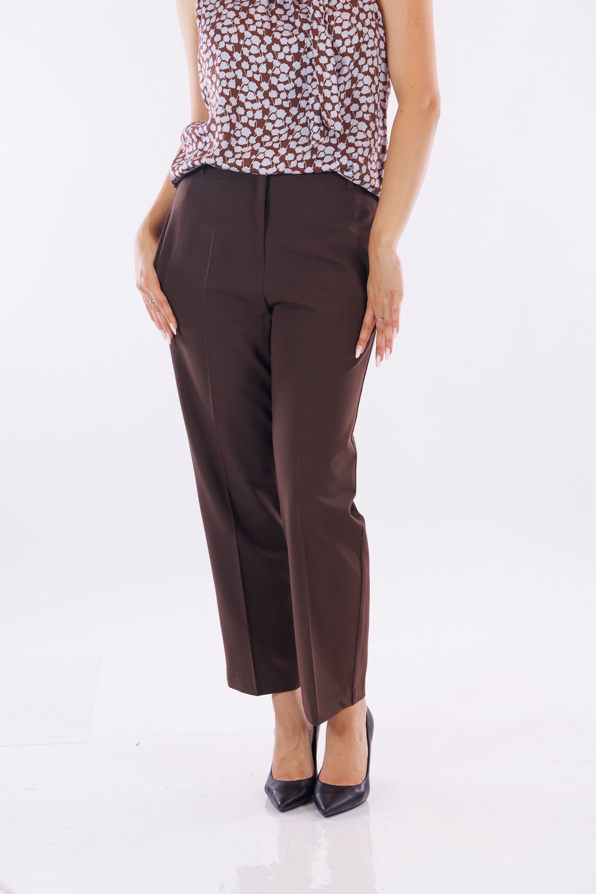 Pantalone sartoriale cropped wide leg