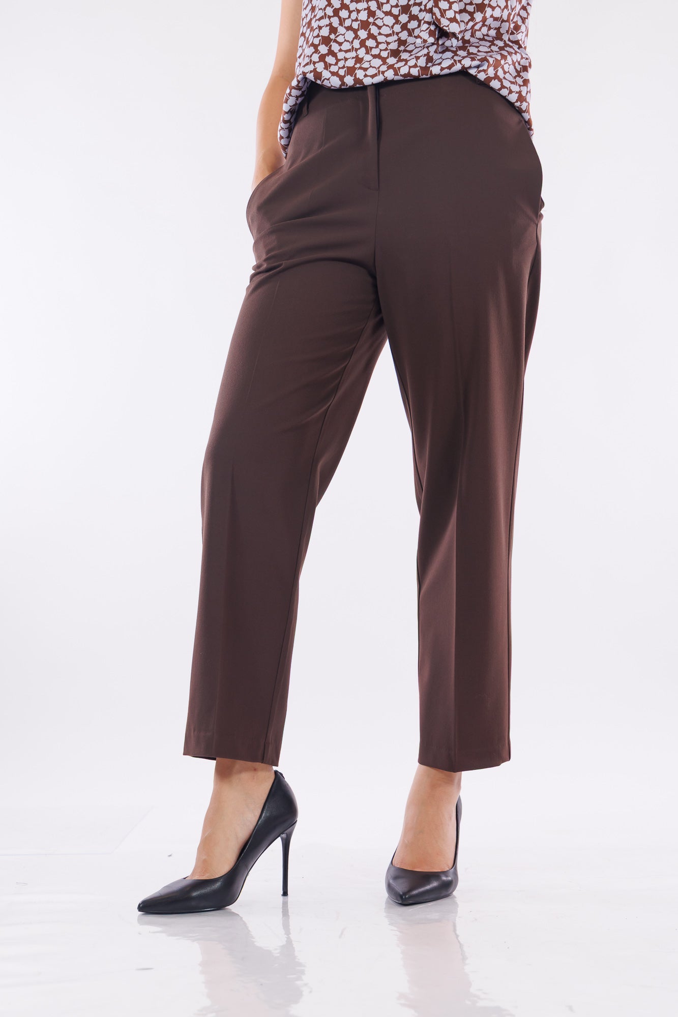 Pantalone sartoriale cropped wide leg