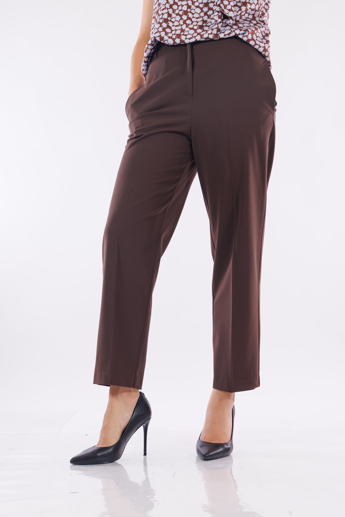 Pantalone sartoriale cropped wide leg