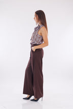 Pantalone sartoriale palazzo misto lana