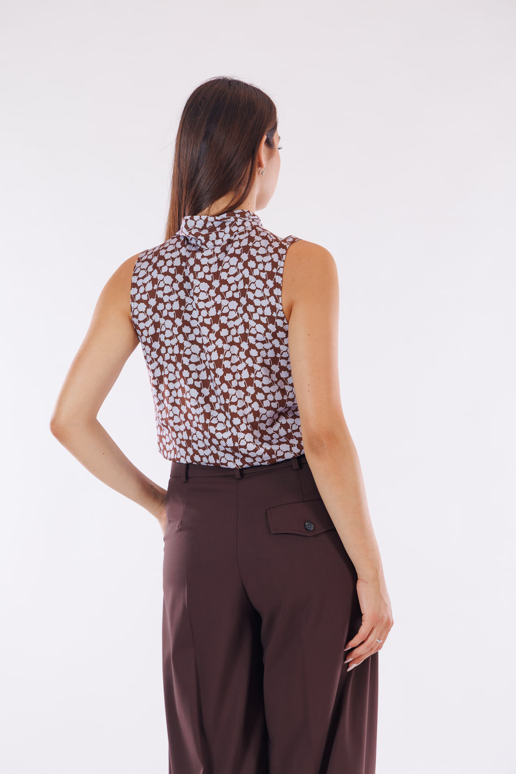 Pantalone sartoriale palazzo misto lana