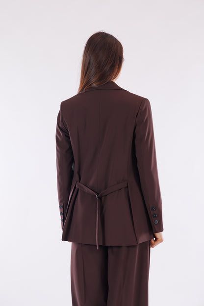 Giacca spacchi misto lana