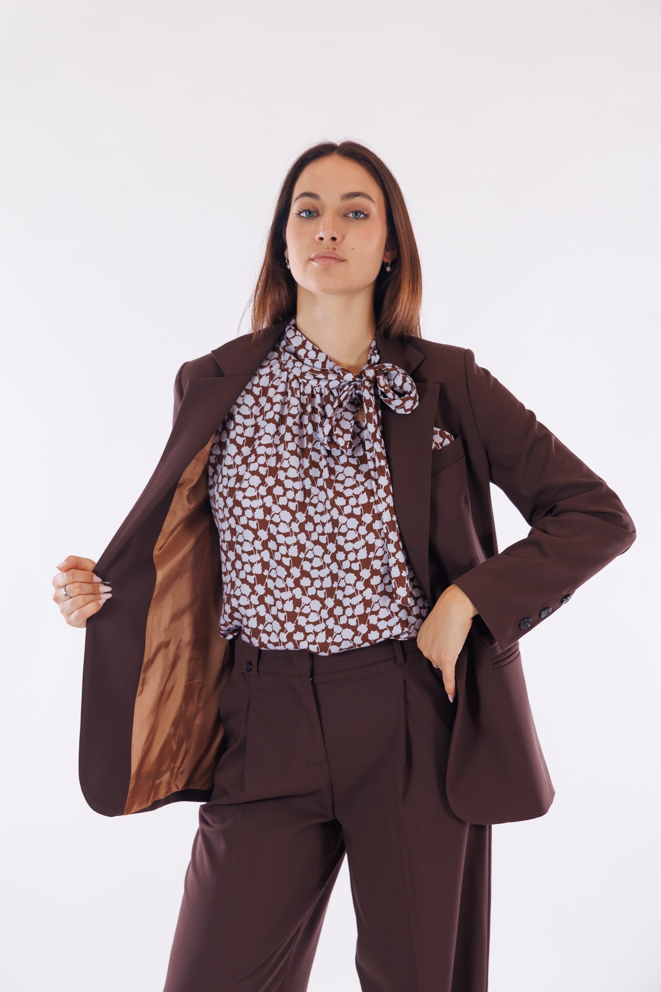 Giacca spacchi misto lana