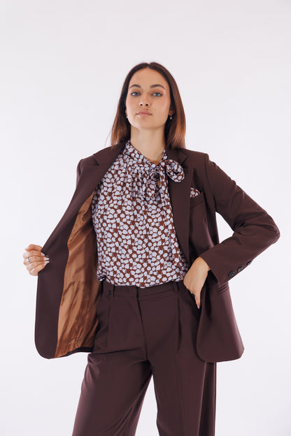 Giacca spacchi misto lana