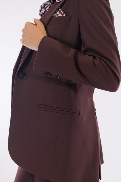 Giacca spacchi misto lana