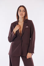 Giacca spacchi misto lana