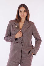 Tailleur over spinato