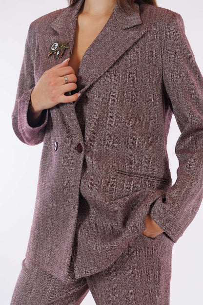 Tailleur over spinato