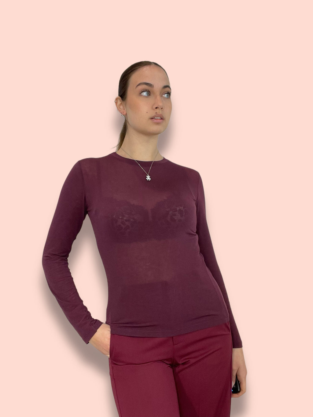 Girocollo Cashmere e Viscosa