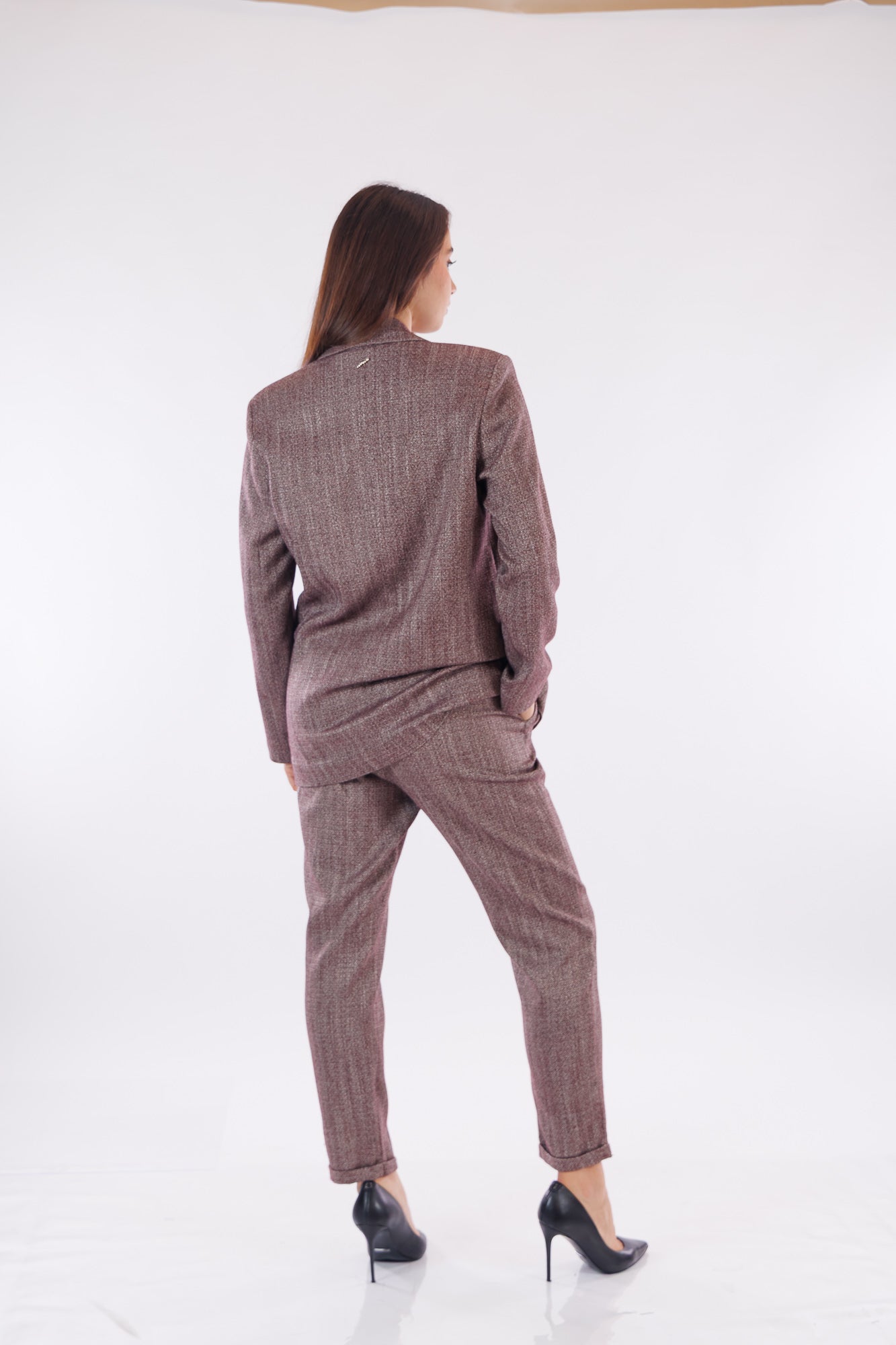 Tailleur over spinato