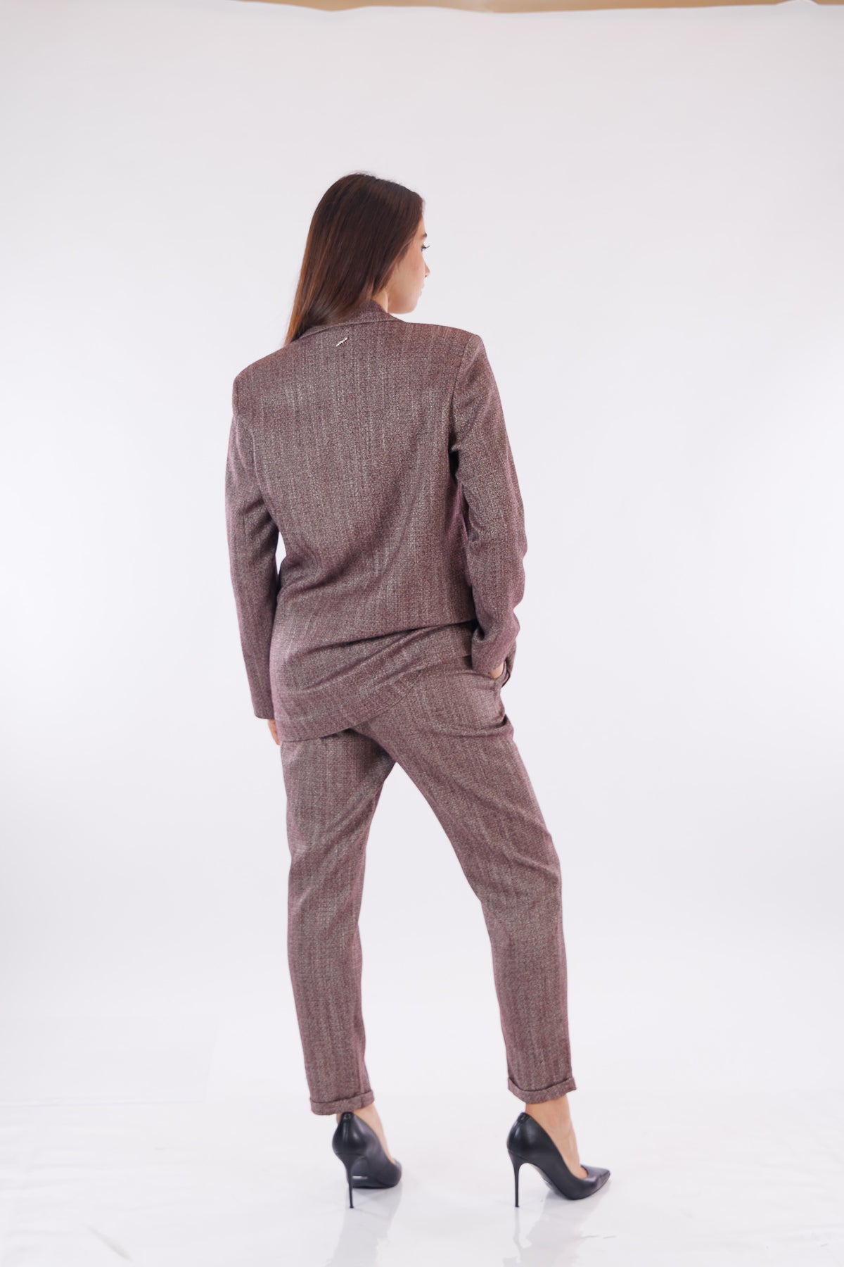 Tailleur over spinato