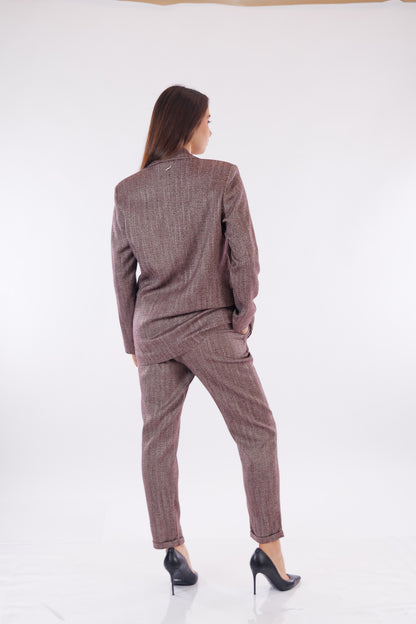 Tailleur over spinato