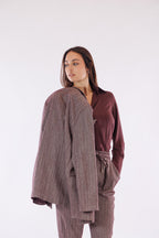 Tailleur over spinato