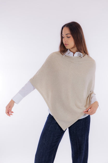 Poncho m. cashmere