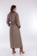 Cappotto lungo eco montone