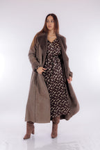 Cappotto lungo eco montone