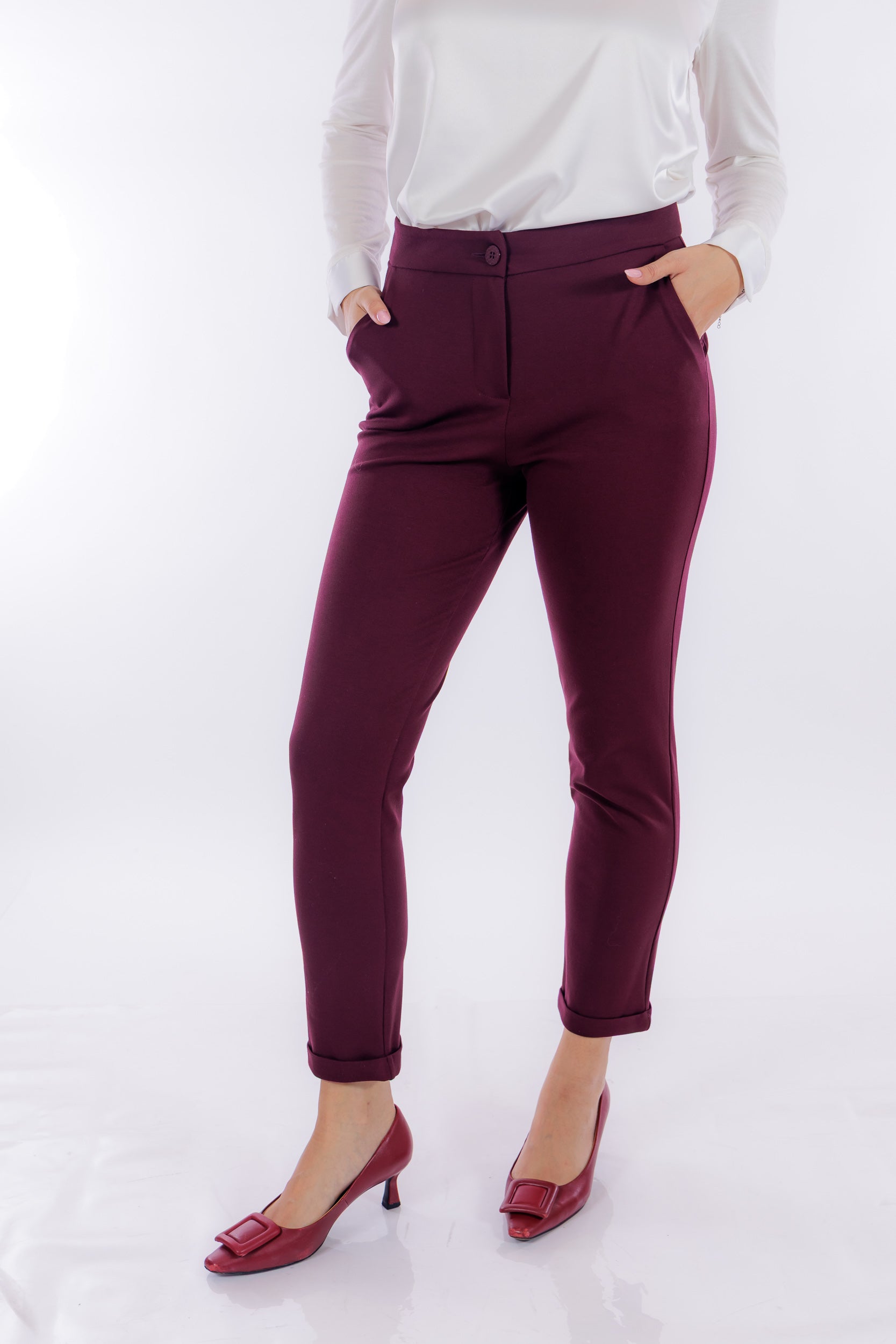 Pantalone stretto punto milano