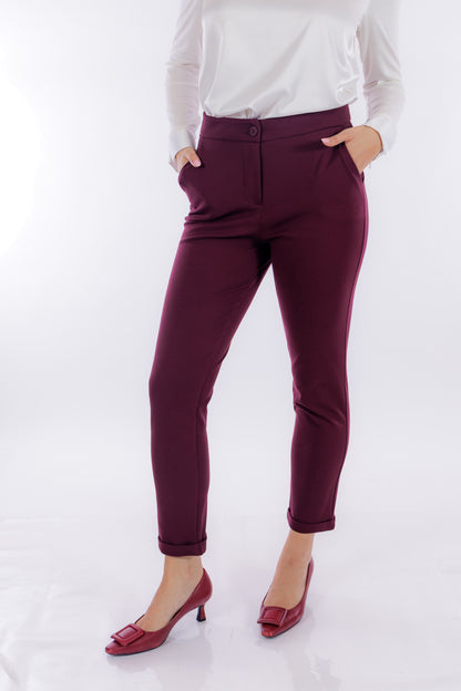 Pantalone stretto punto milano