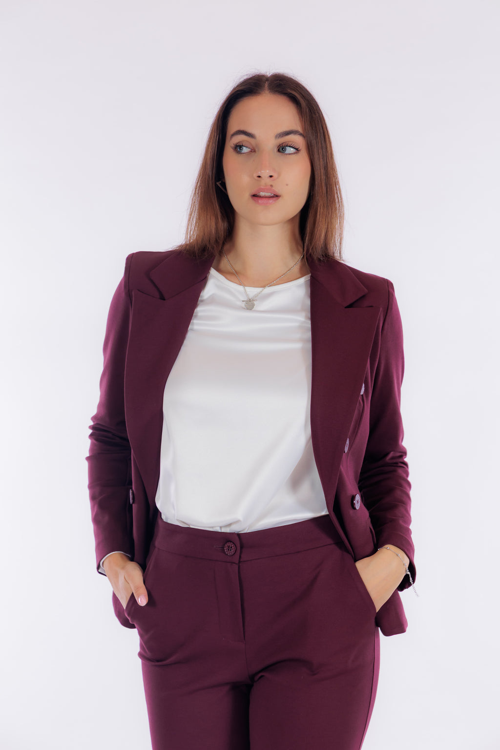 Giacca doppiopetto punto milano