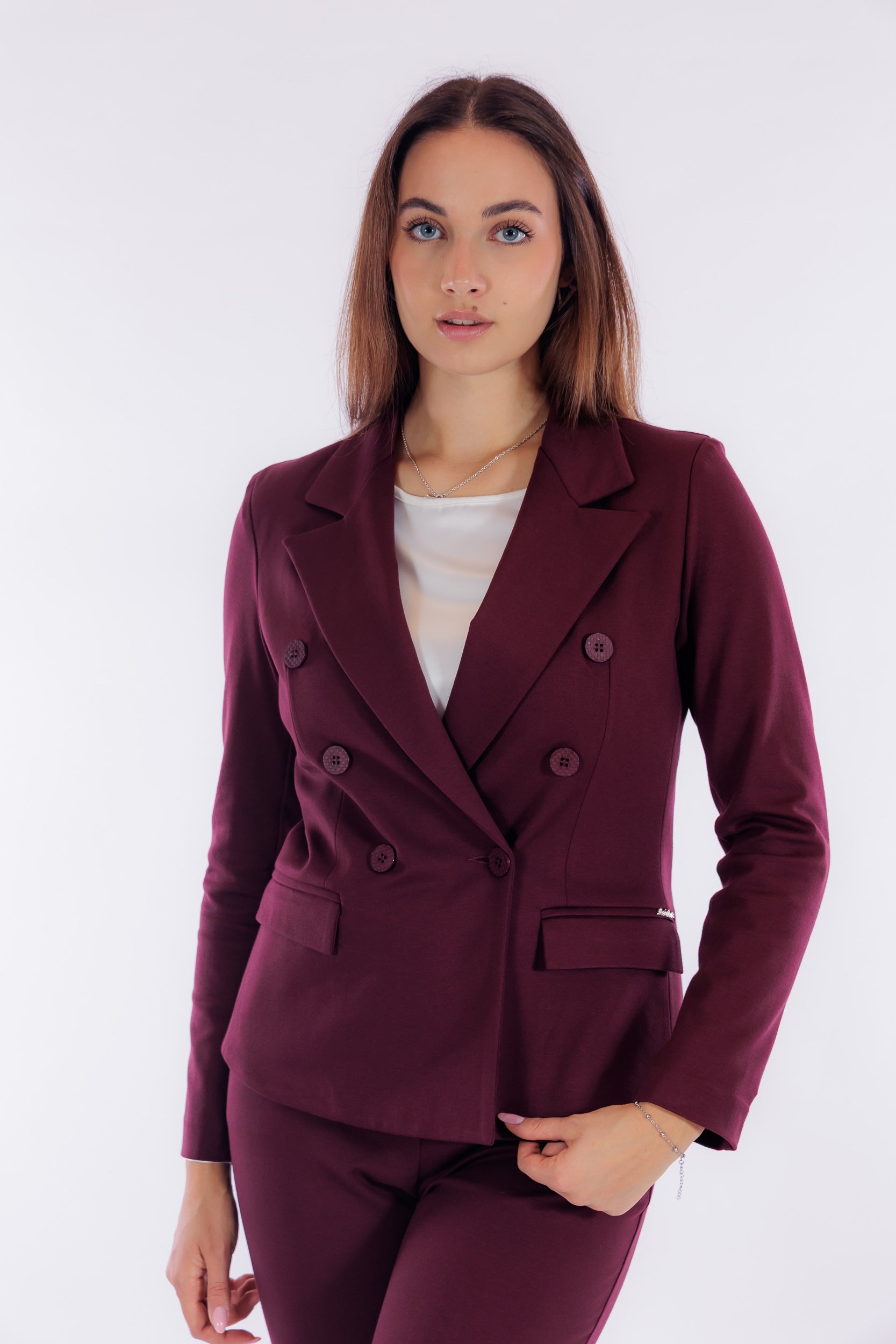 Giacca doppiopetto punto milano