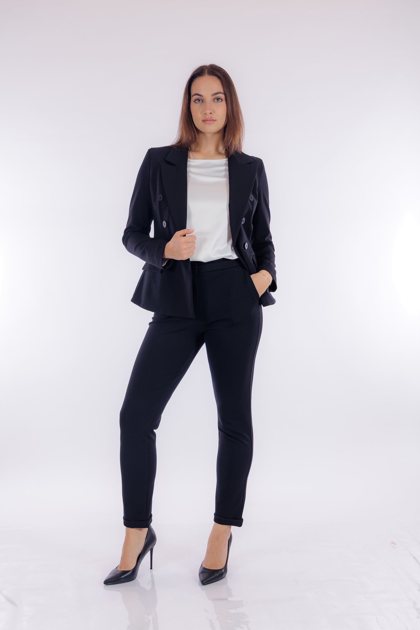 Pantalone stretto punto milano