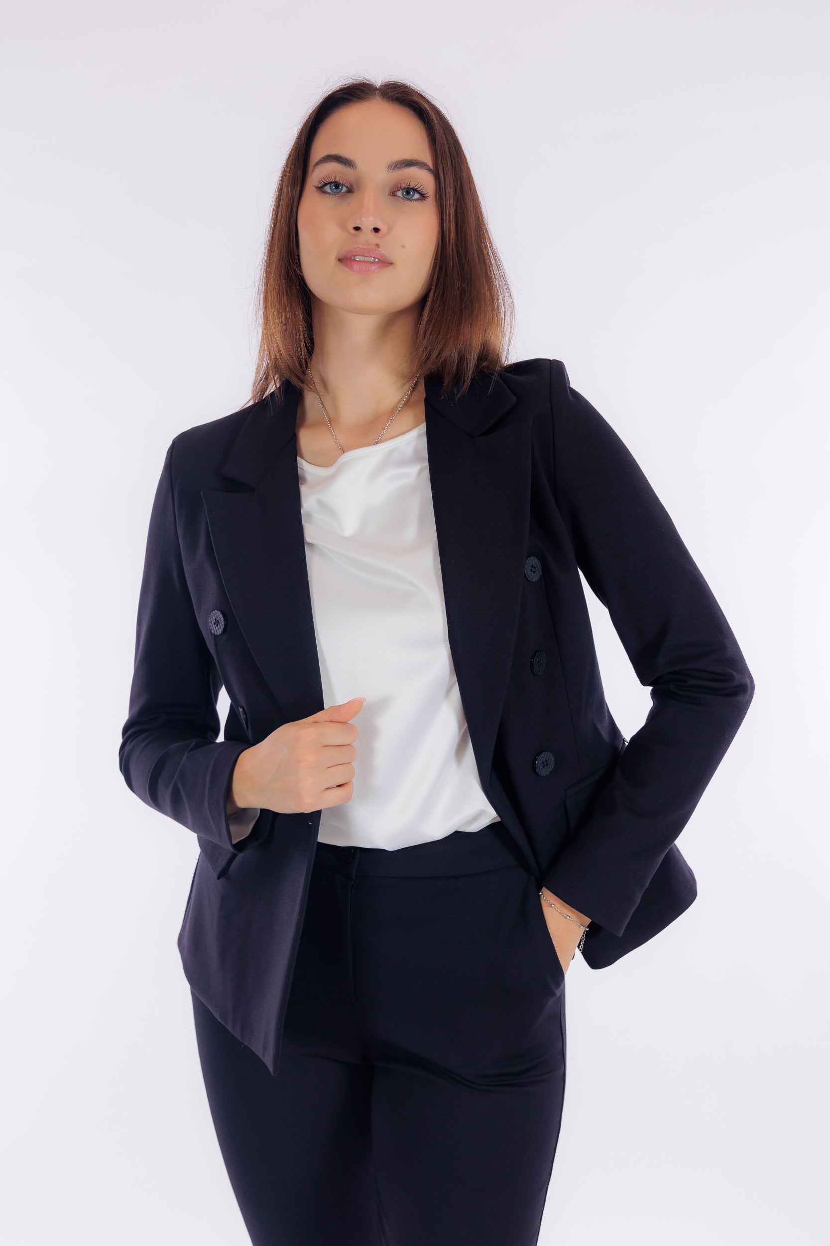 Giacca doppiopetto punto milano