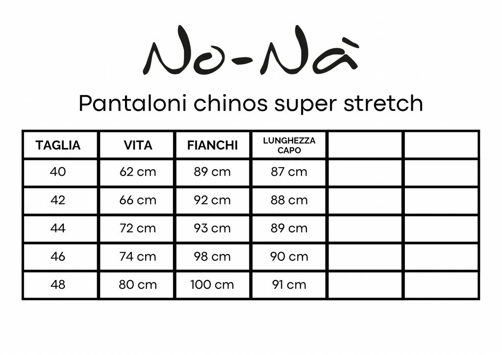 Pantalone chinos super stretch