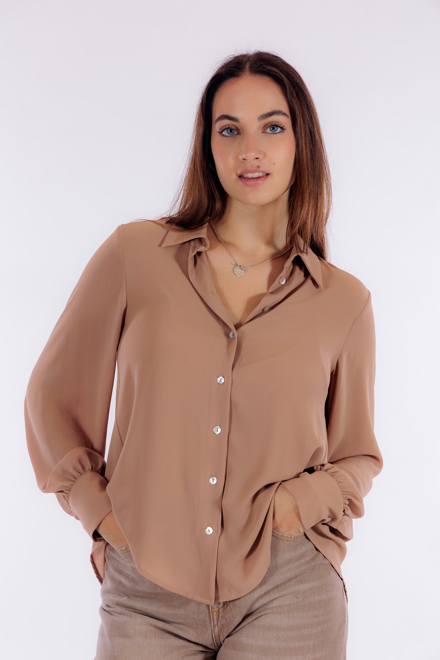 Camicia maniche sbuffo