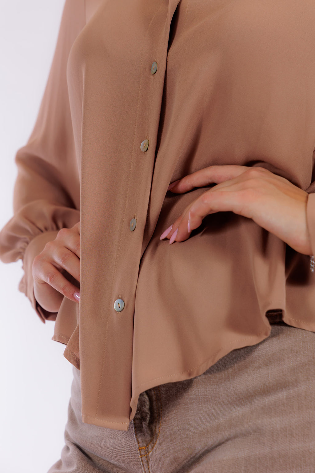 Camicia maniche sbuffo