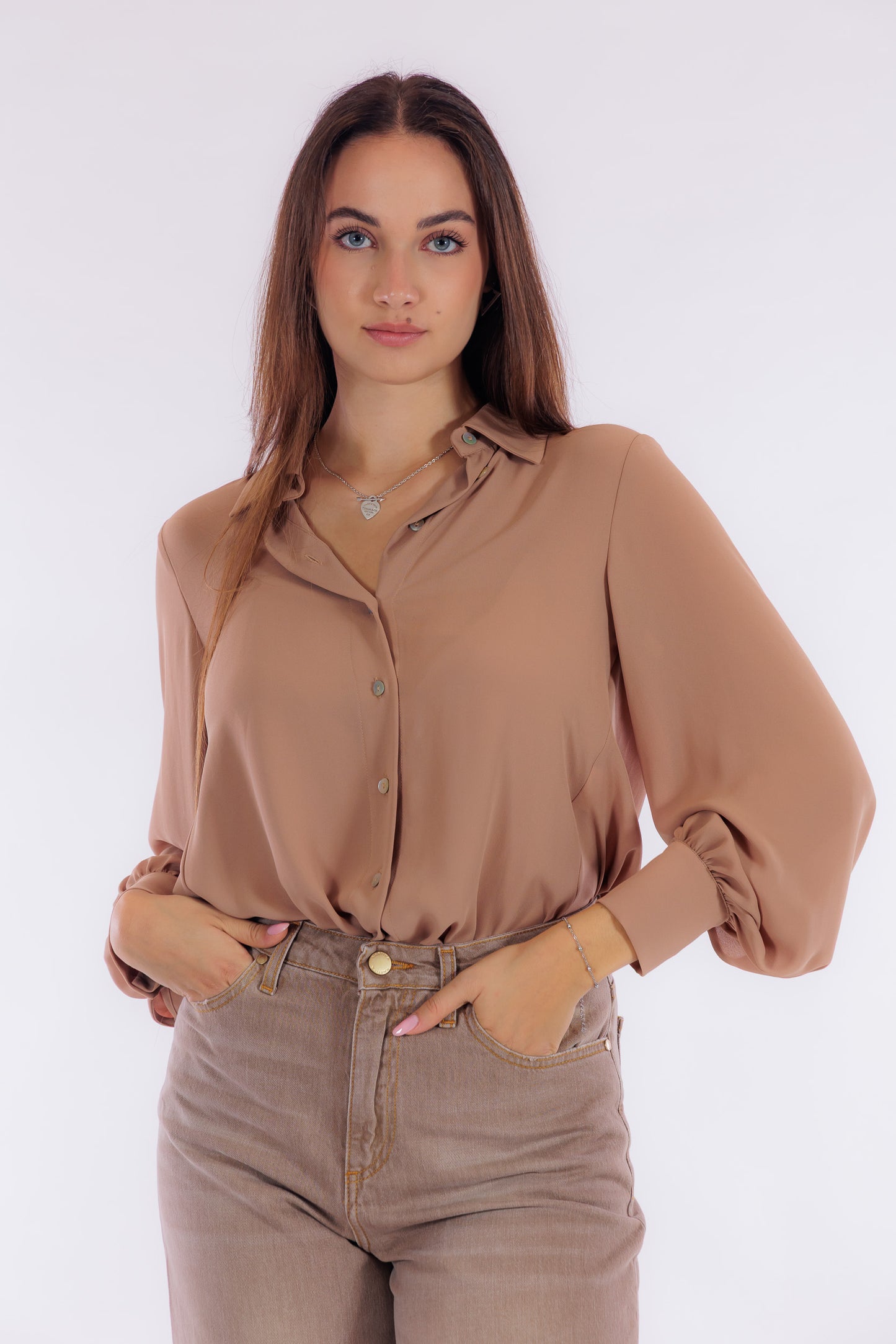 Camicia maniche sbuffo