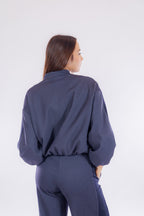 Completo bomber pantalone palazzo