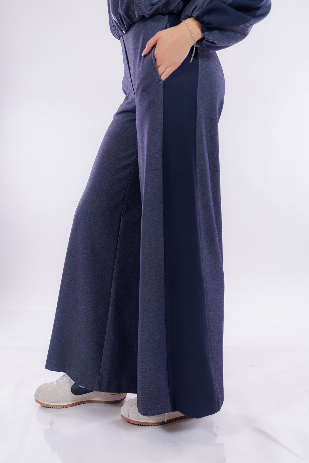 Completo bomber pantalone palazzo