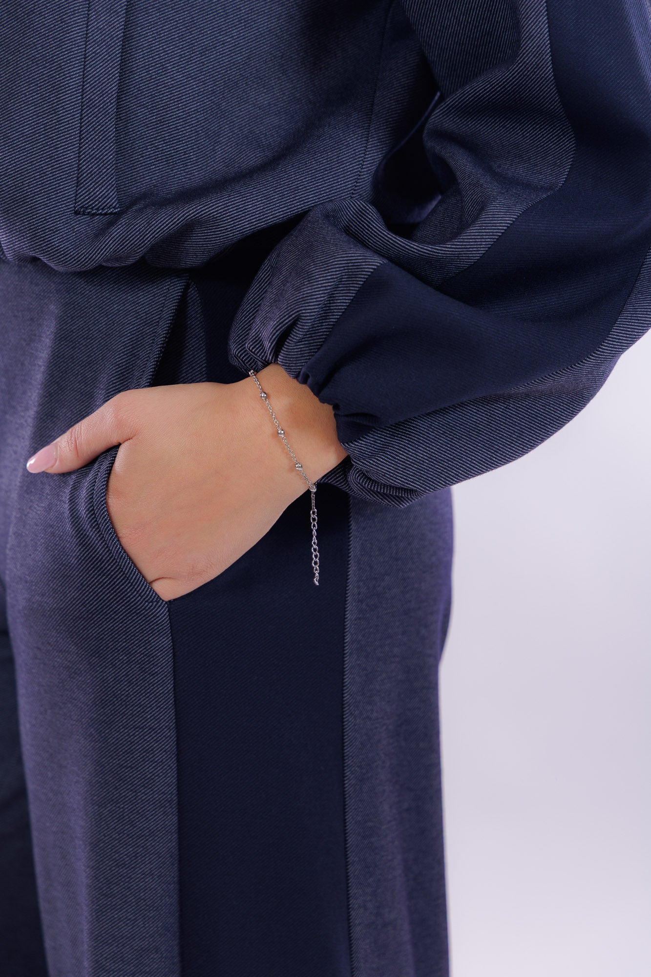 Completo bomber pantalone palazzo