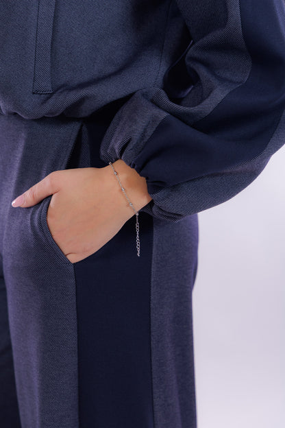 Completo bomber pantalone palazzo