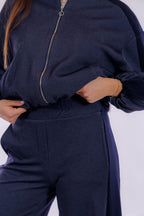 Completo bomber pantalone palazzo