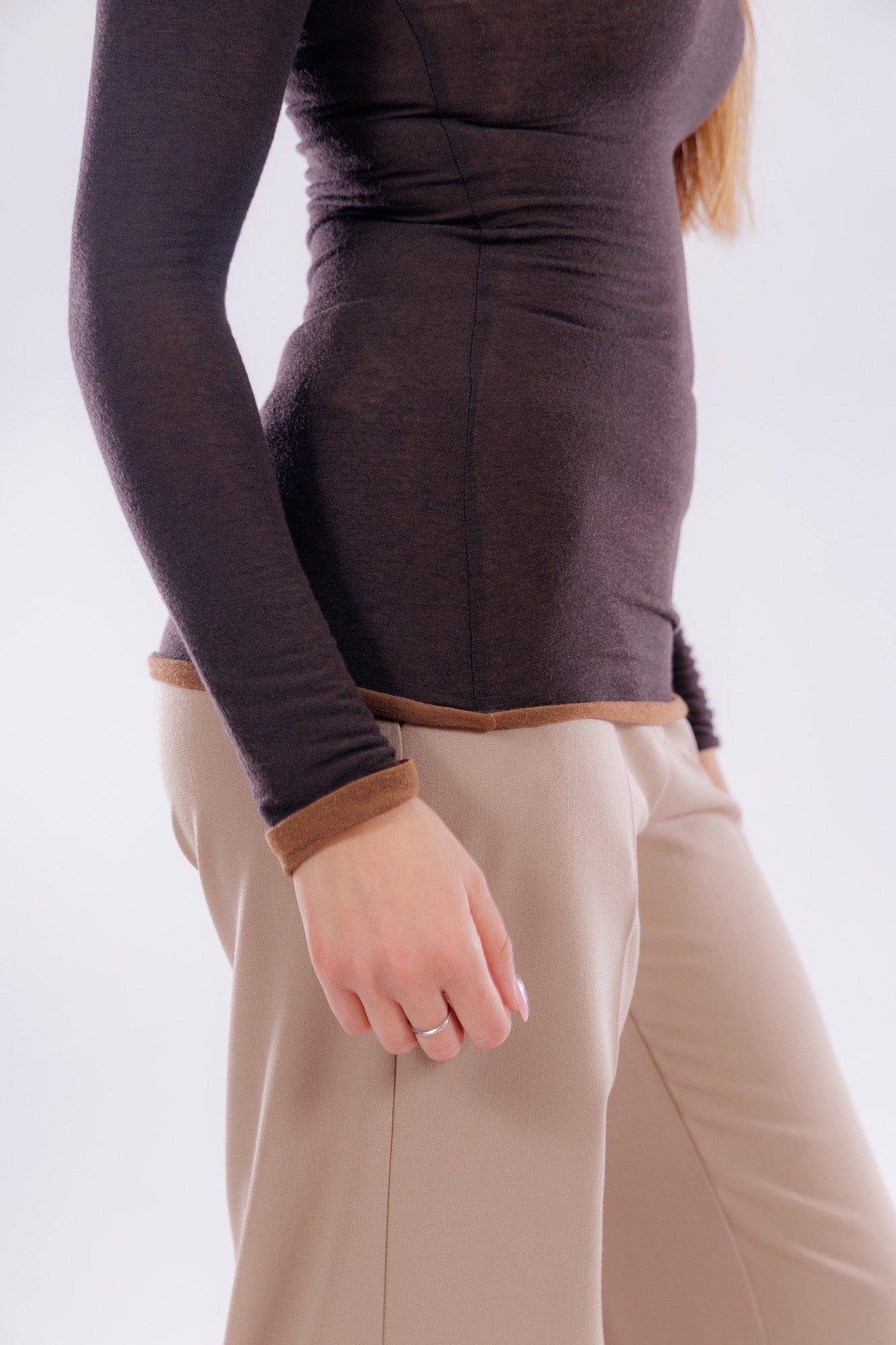 Maglia double m. cashmere