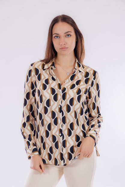 Camicia fantasia geometrica