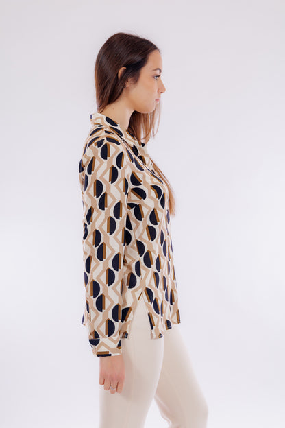 Camicia fantasia geometrica
