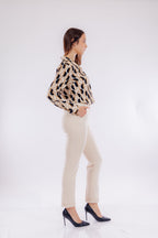 Pantalone chino risvolto